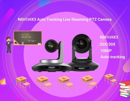 WINSAFE NDI®HX3 Auto Tracking Live Steaming Rilascio della telecamera PTZ
