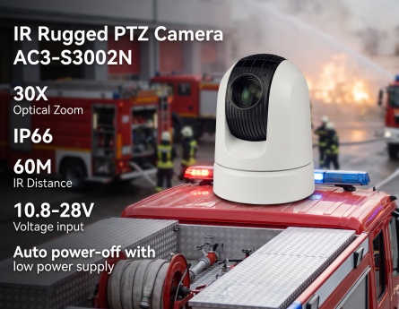 Telecamere PTZ robuste su veicoli antincendio per una maggiore consapevolezza situazionale