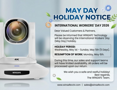 Calendario dei servizi e delle festività del Labor Day 2026 di Winsafe CCTV