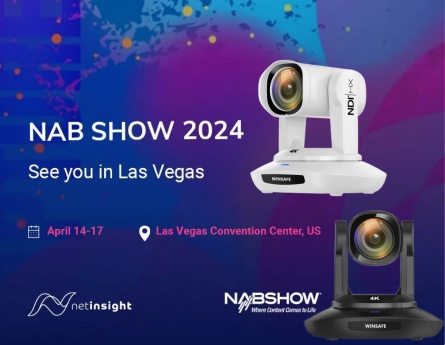 La telecamera PTZ WINSAFE Living Steaming è presente al NAB Show 2024